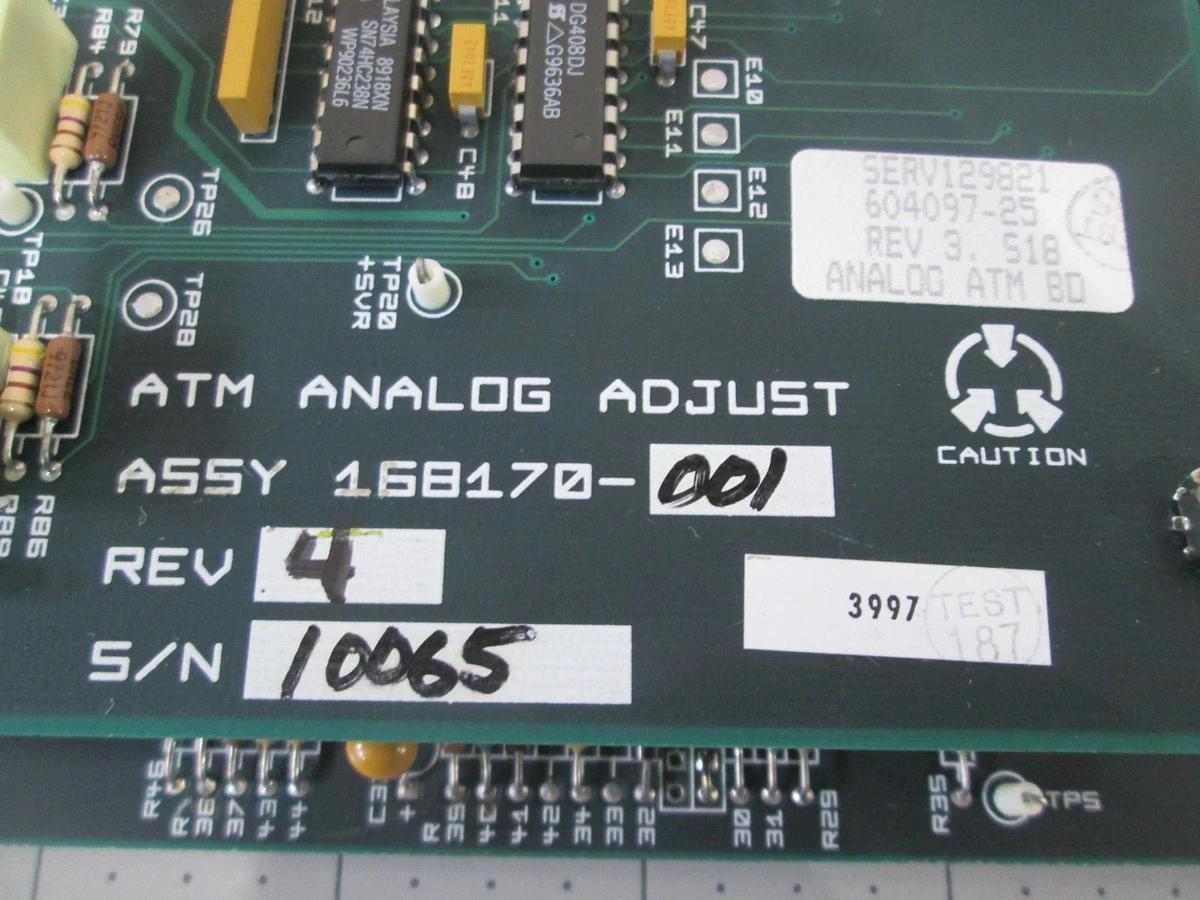 SPT Micro, 604097-25, ATM Analog Board w/ HCL, N0, PCB Assy, New