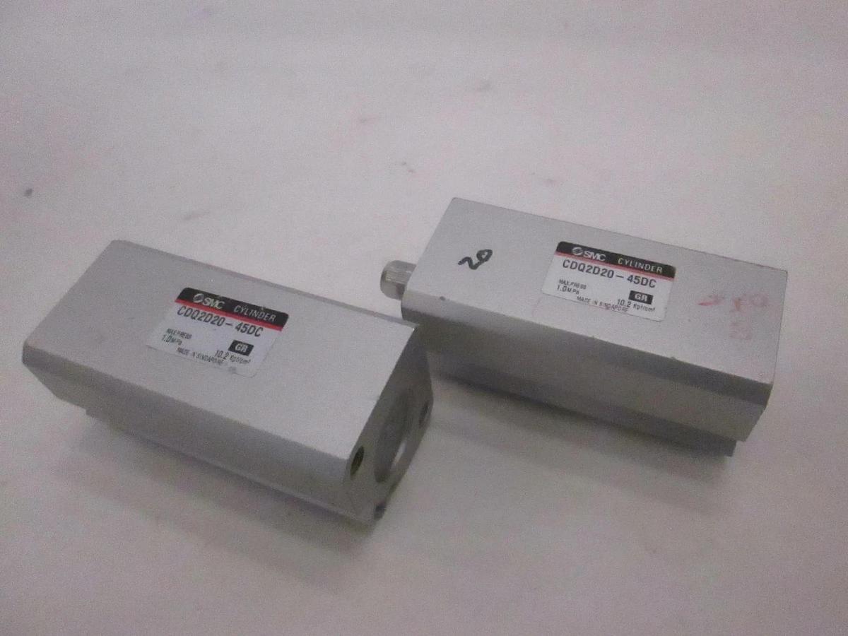 Used SMC, Cylinder, CDQ2D20-45DC, Used, Lot of 2