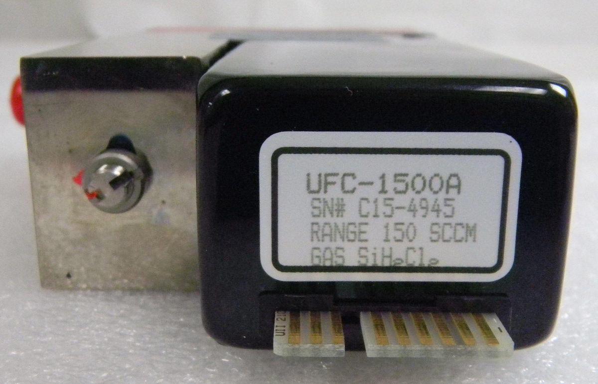 Used Unit UFC-1500A, Mass Flow Controller, Gas- SiH2Cl2, Range- 150 SCCM, 1/4" M I/O