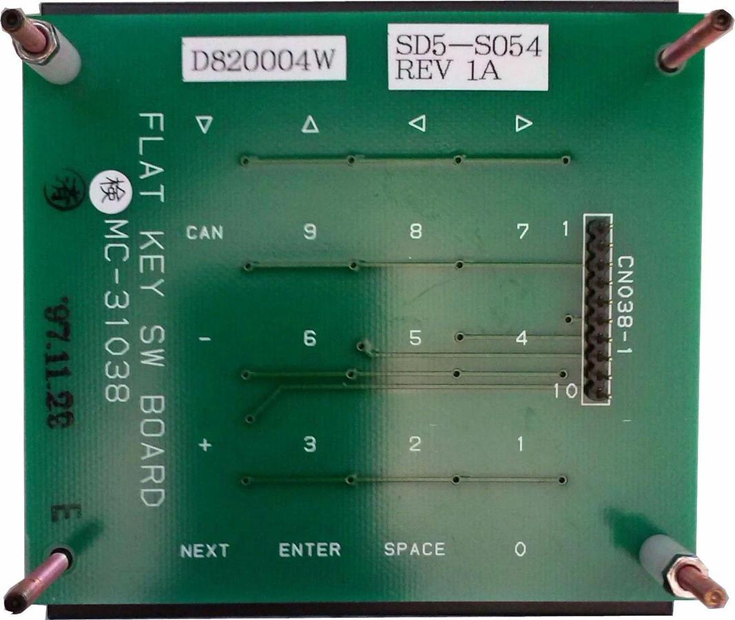 Used MC-31038 Flat Key Switchboard Panel, Used - TEL Tokyo Electron