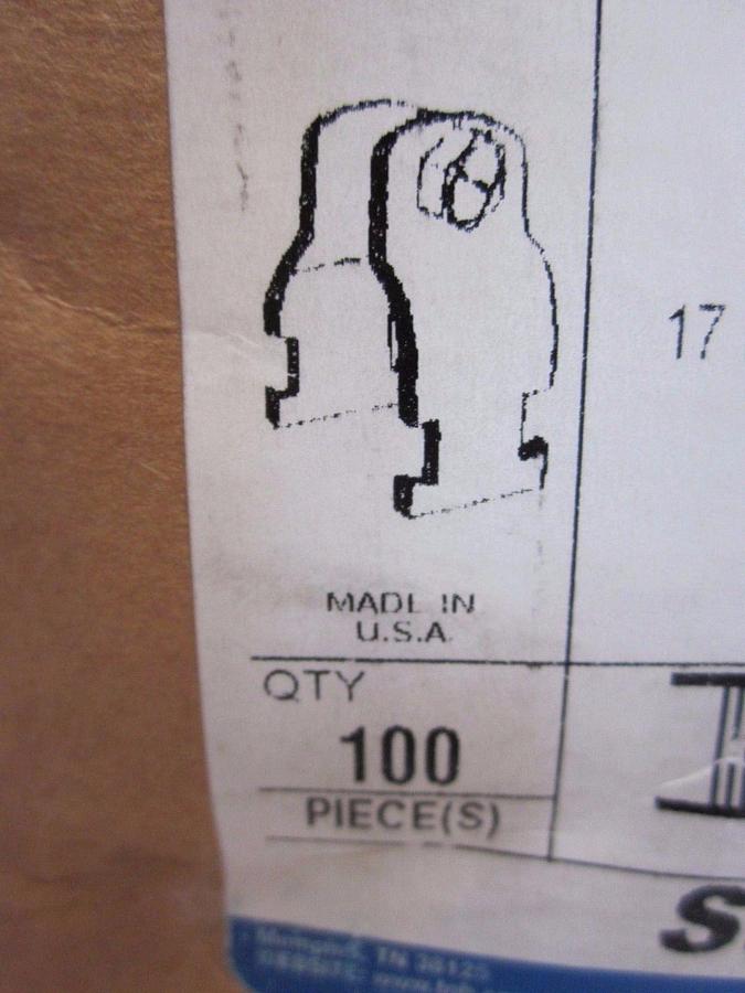 Used Thomas & Betts Superstrut 701-1-38 Pipe Clamp for 1 3/8" Pipe -  Box of 100