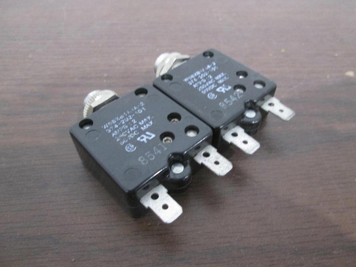 Used Potter & Brumfield, W58XB1A4A-2, 2A, Thermal Circuit Breaker, Used, Lot of 2
