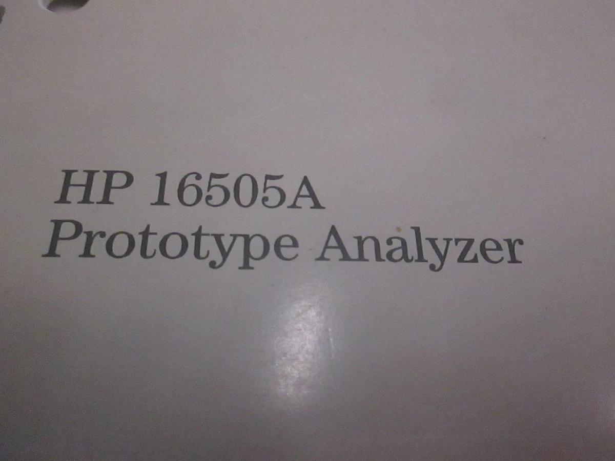 Used HP 16505A Prototype Analyzer Installation Guide, Used