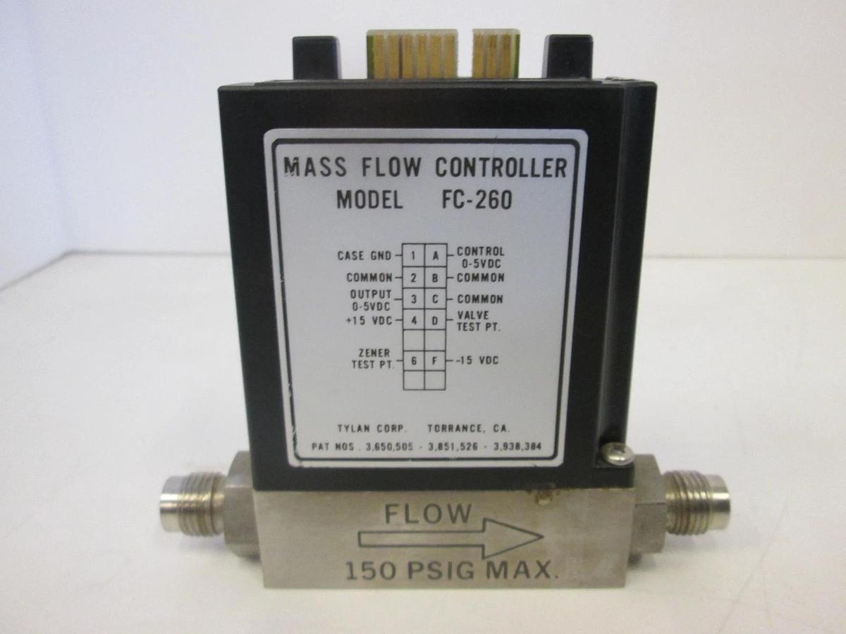 Used Tylan, FC-260, Mass Flow Controller, HCL, 2 SLPM, Used