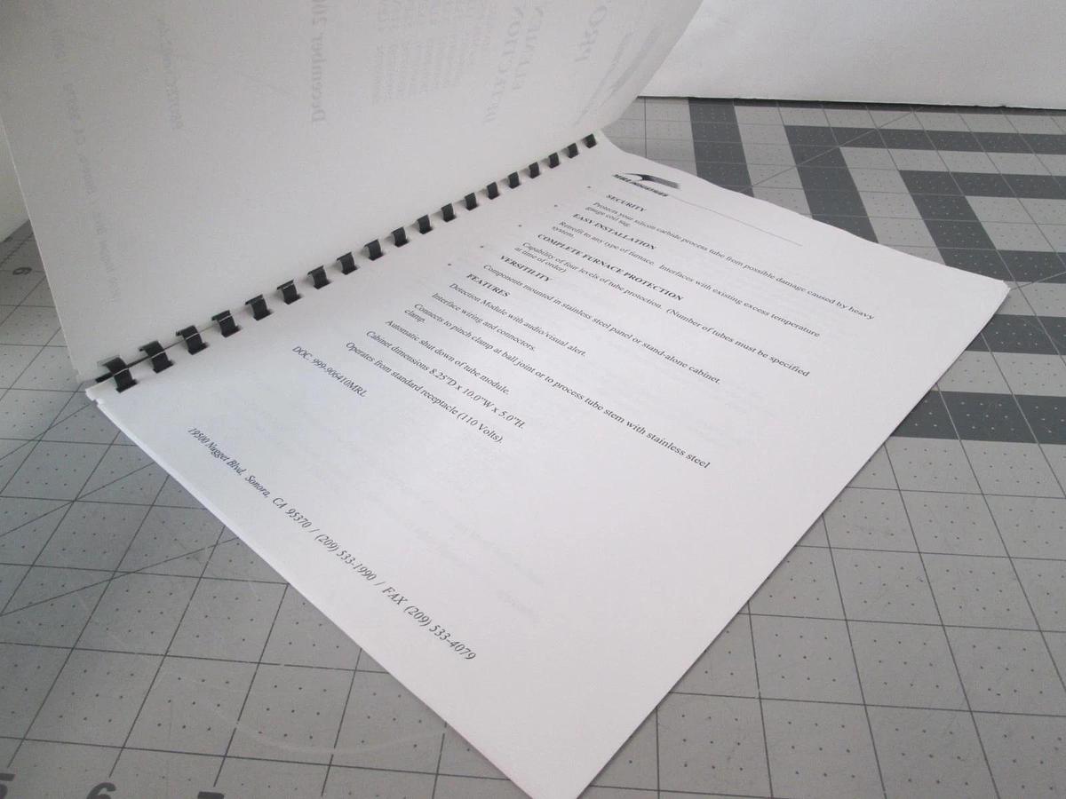Used Protech, Element SAG Detection System Manual, REV 02, Used