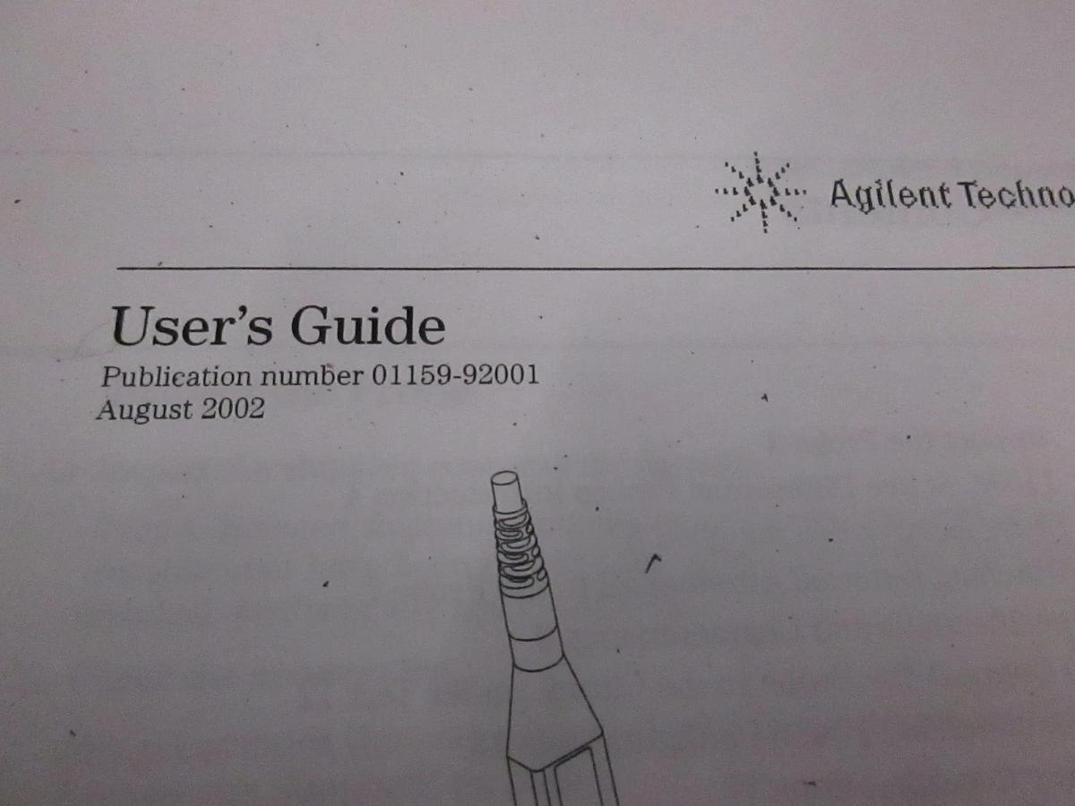 Used Agilent 1159A 1GHz Active Differential Probe User's Guide, Used