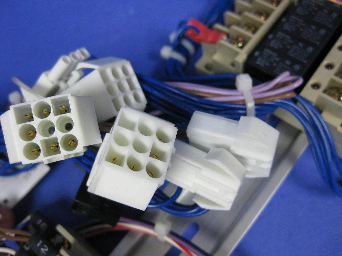 Used OMRON Relay Assy w/ G6B-1114P Relays and G6C-2117P Power Relays, Track Mount