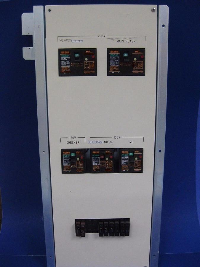 Used TEL Tokyo Electron Circuit Breaker Control Panel w/ Fuji Electric EG53F EG52F