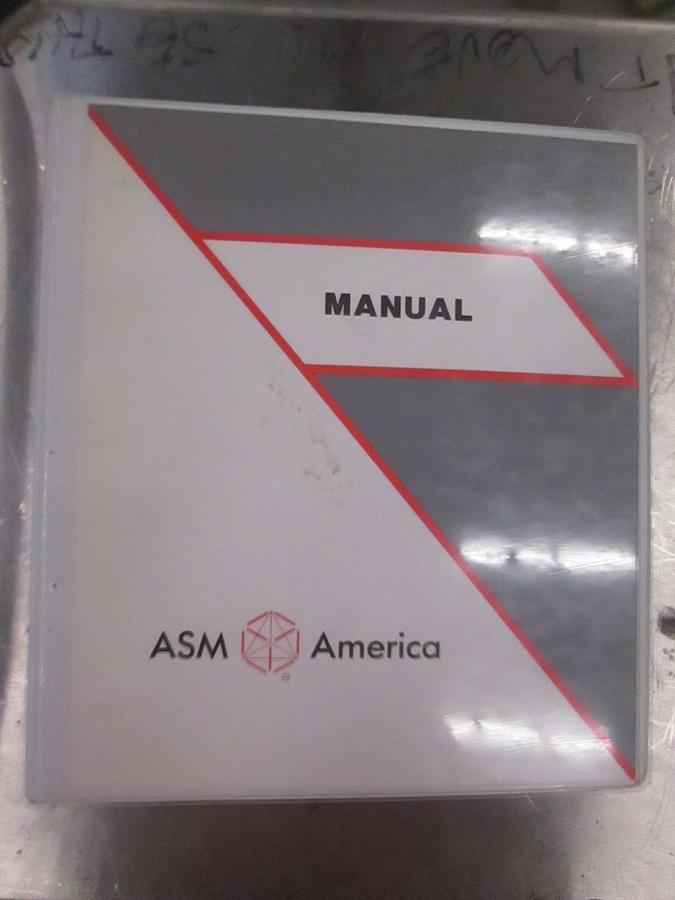 Used ASM America Test Procedure AE 2500 Watt Generator Manual, 11-117480A01, Used