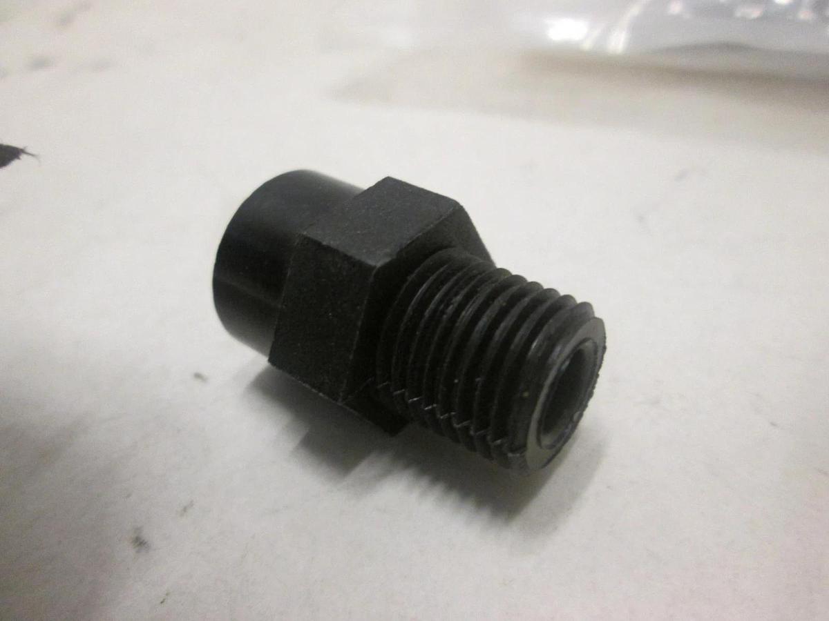INDUSTRIAL SPECIALTIES, PNC-14-4, ADAPTER,NYL,1/4NPTF,1/4NPTM, New, Lot of 4