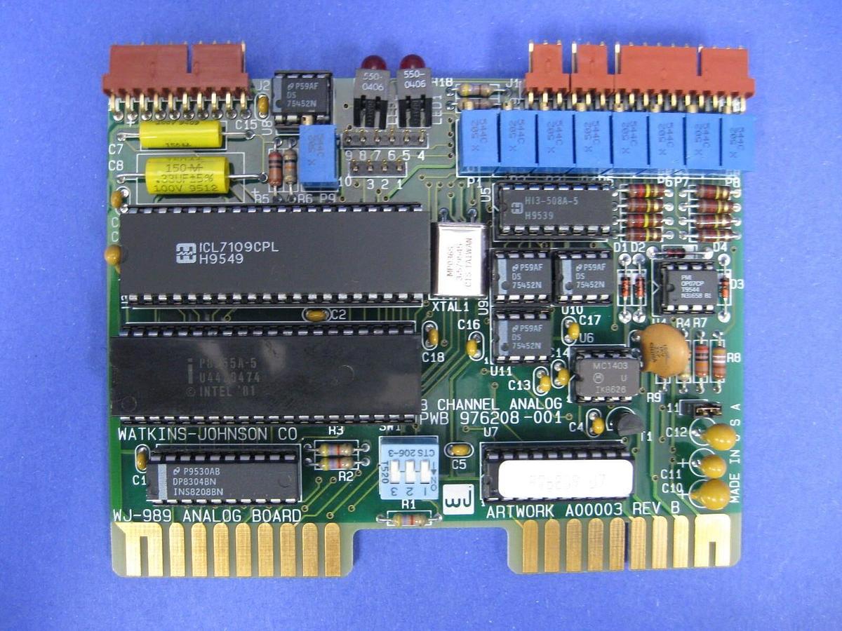 Used Watkins Johnson 976208-001 8 Channel Analog Board