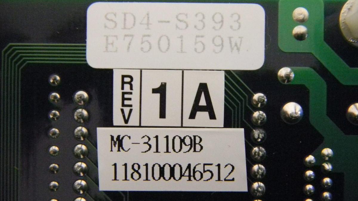 Used Tokyo Electron Limited MC-31109B Rev 1A Carrier Stage Carrier Status PCB Assy.