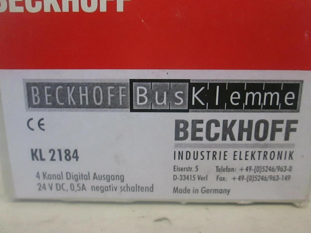 Used Beckhoff, Communication Module, KL2184, New In Box, Lot of 10