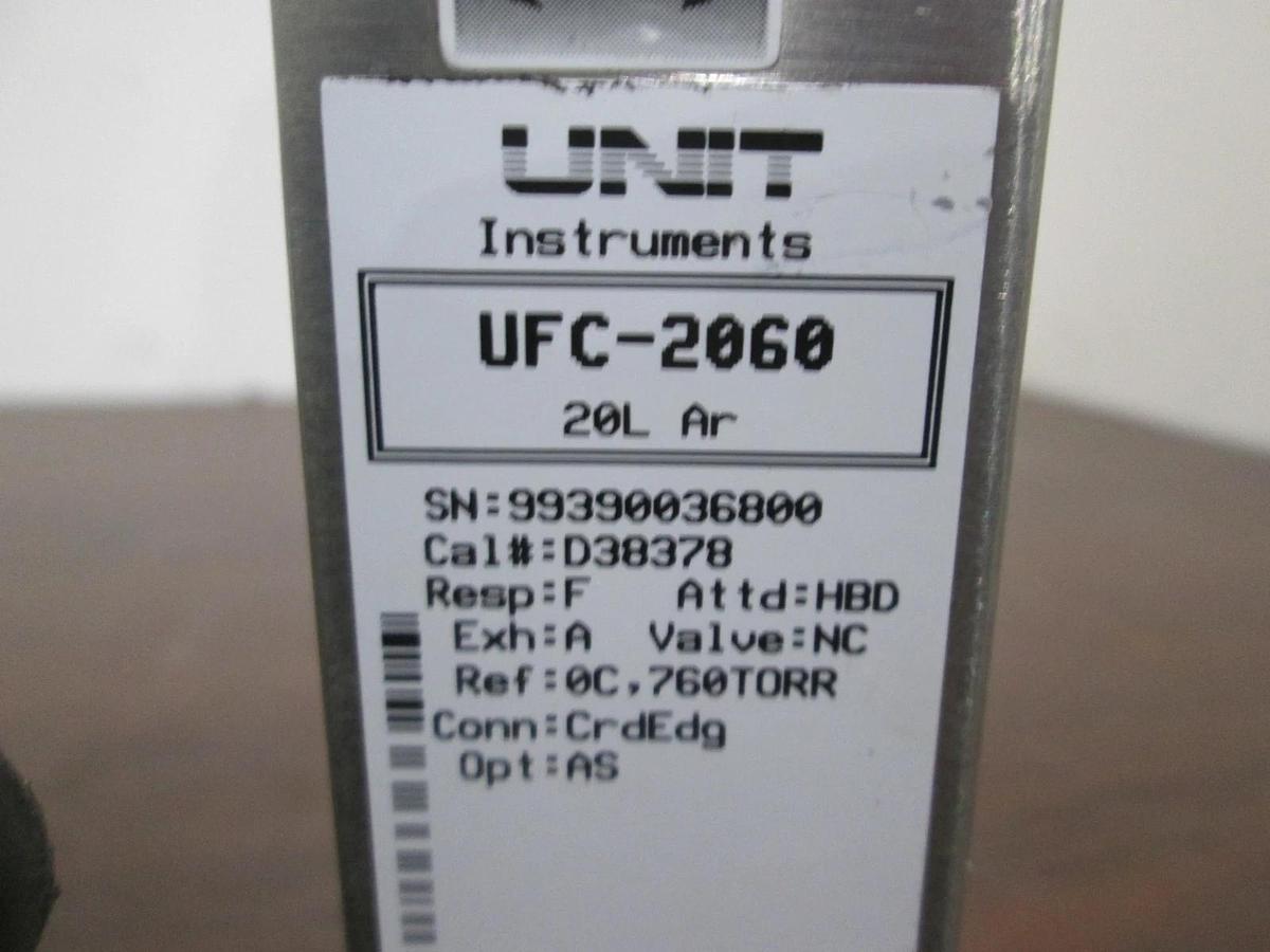 Used Unit, UFC-2060, 20L, Ar, Mass Flow Controller, 1/4" Port, Used