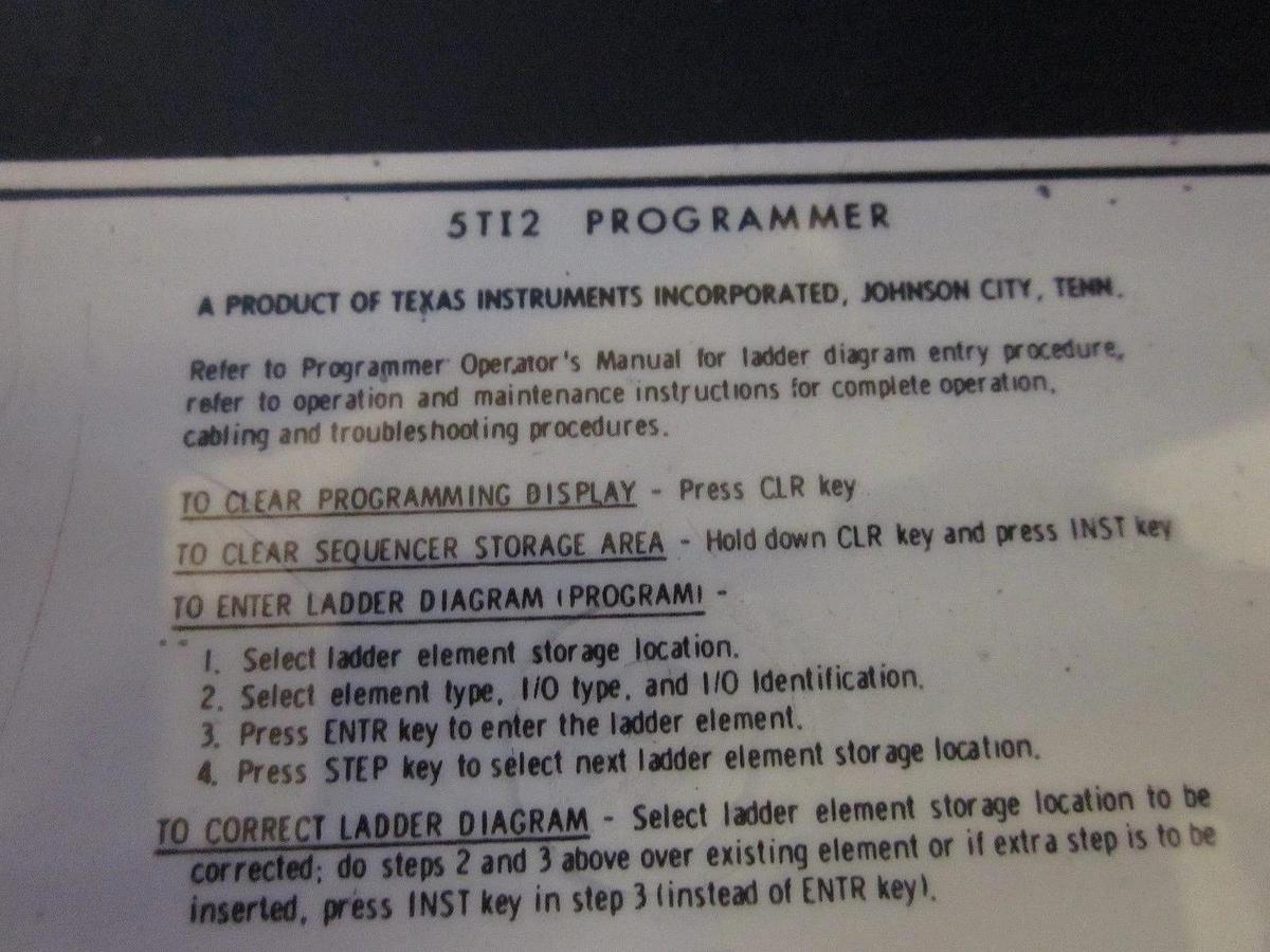 Used Texas Instruments 5TI 5TI2 Programmer 5TI-2001, Used