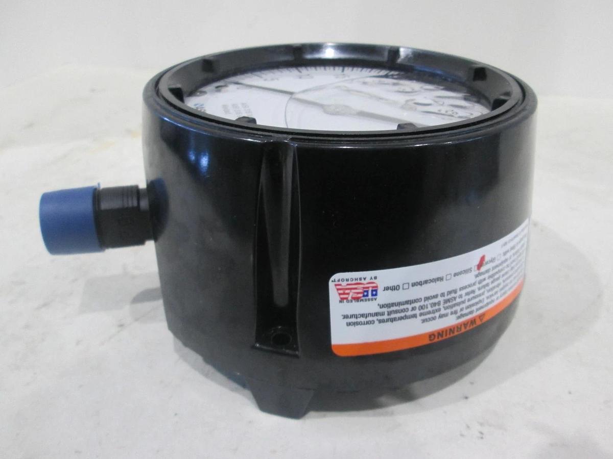 Ashcroft, Duragauge, 4-1/2", 0-60 PSI, Silicone Fill, New