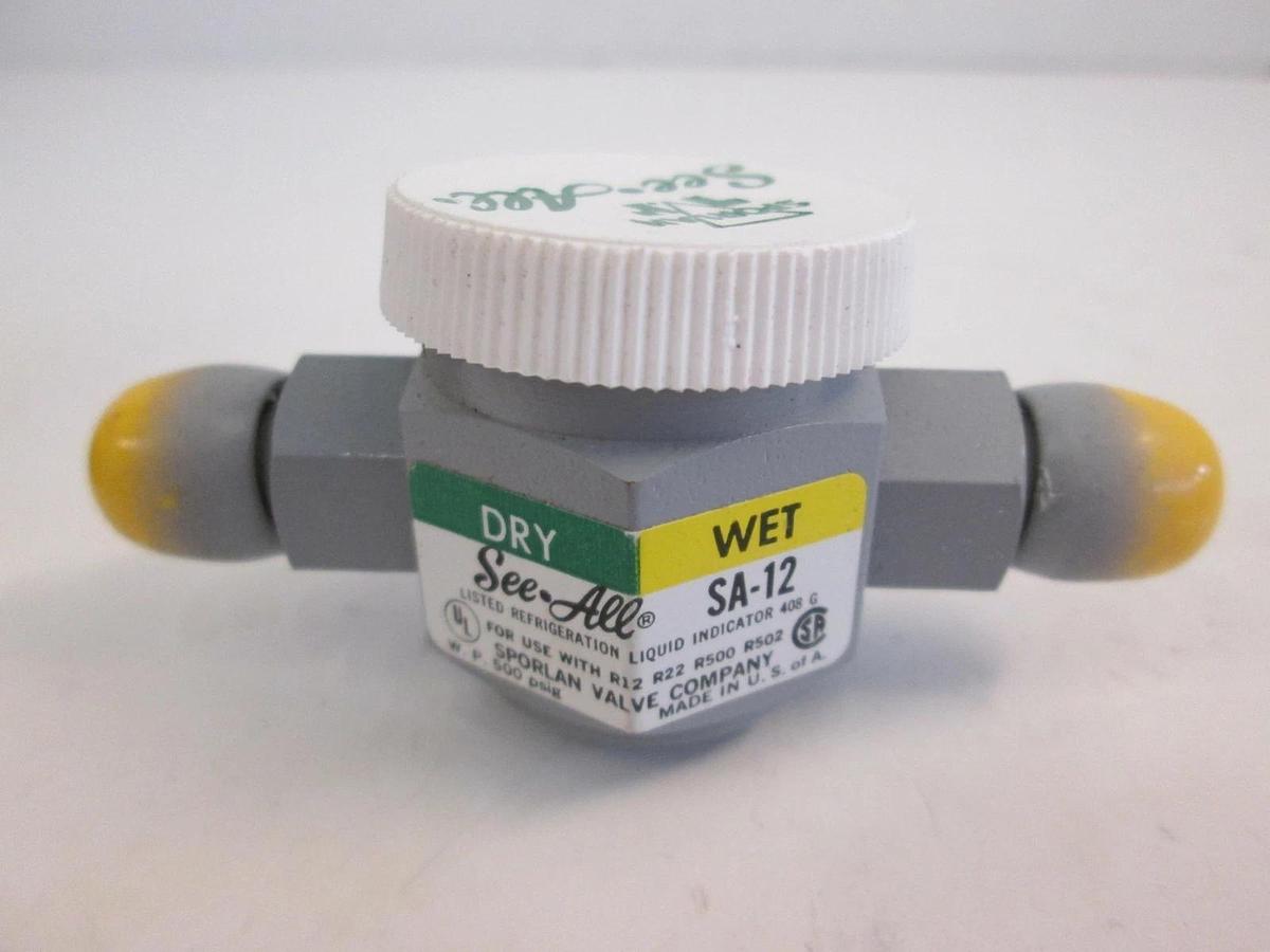 Sporlan See-All Liquid and Moisture Indicator, SA-12, New