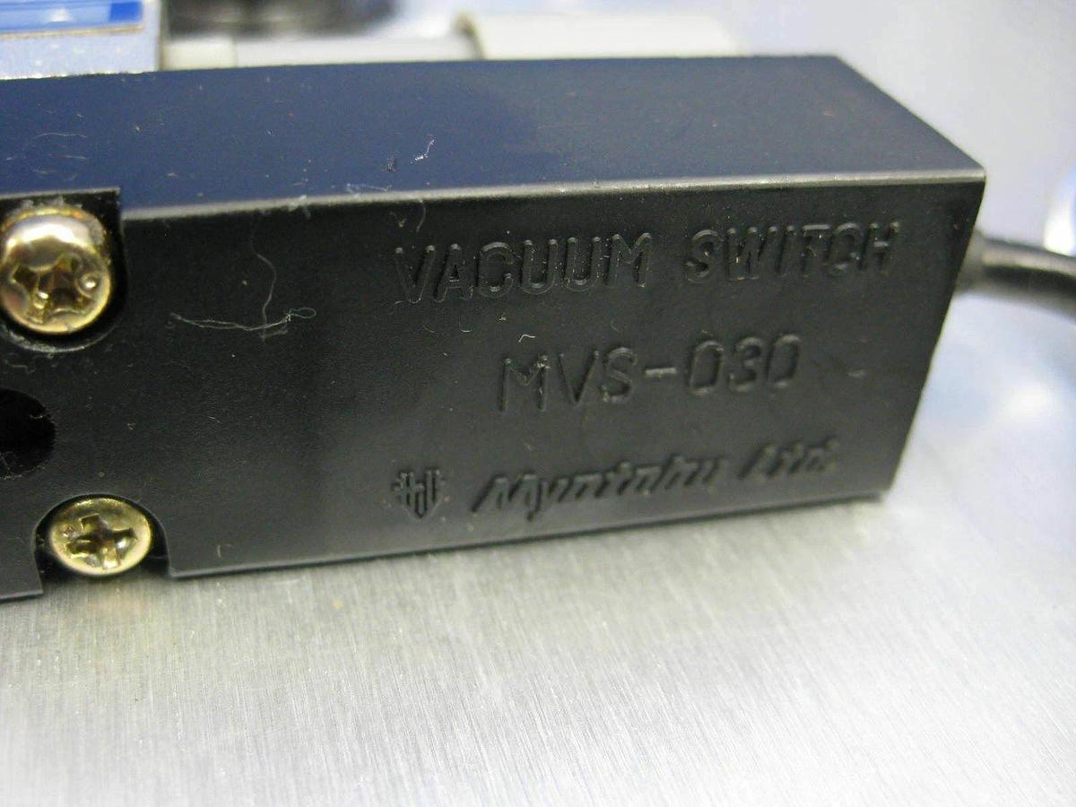 Used Vacuum Control Panel Assy w/ CONVUM CVF-2-10HS Vacuum Generator/Switch, Used