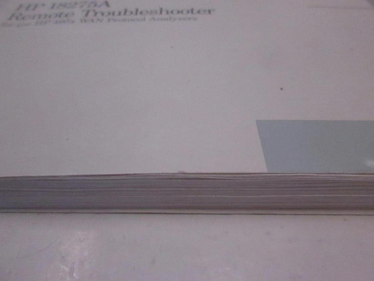 Used HP 18275A Remote Troubleshooter User's Guide, Used