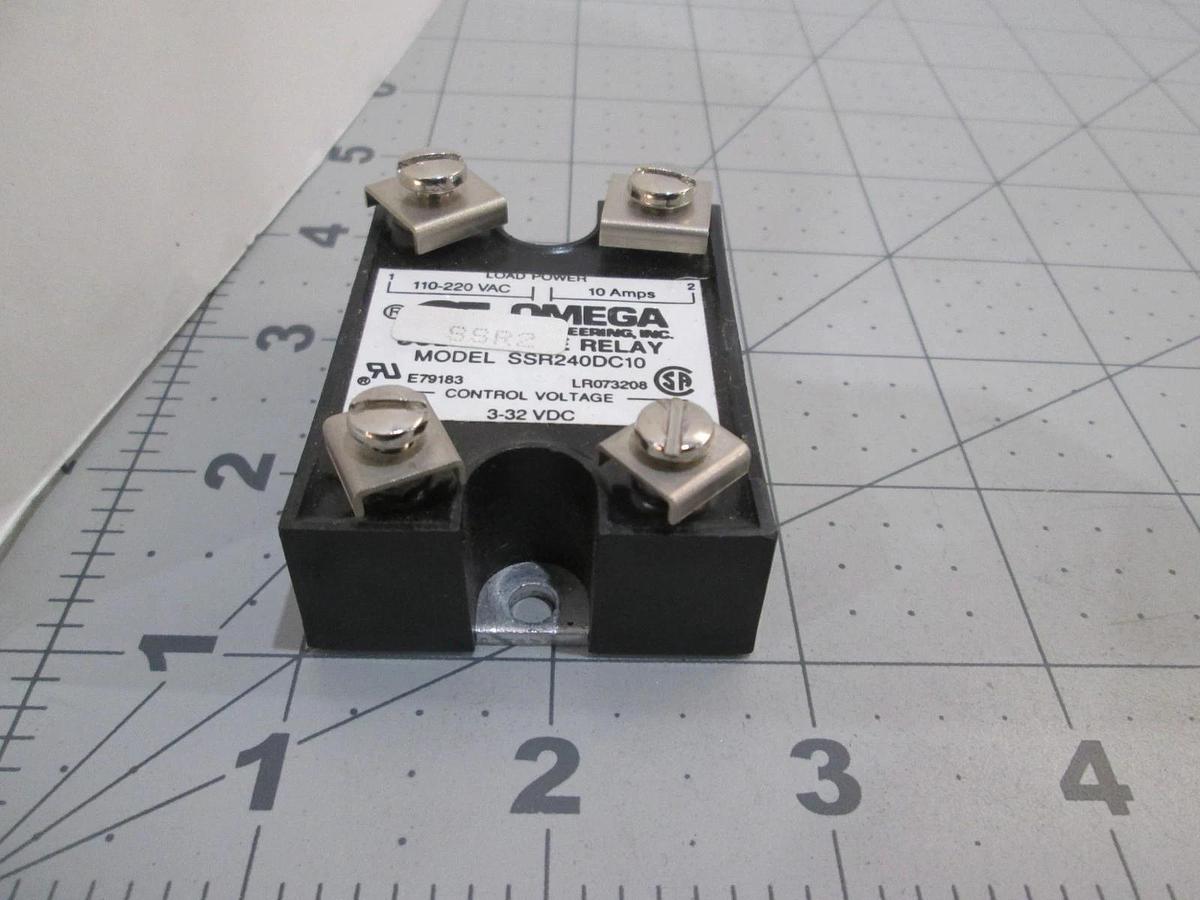 Used Omega, Model SSR240DC10, Solid State Relay, Used