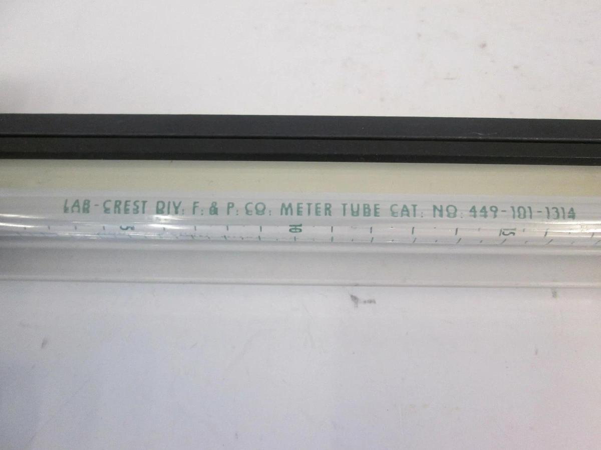 Used Lab Crest Meter Tube Cat No. 449-101-1314, 0-20 X1000 S.C.C./MIN Nitrogen