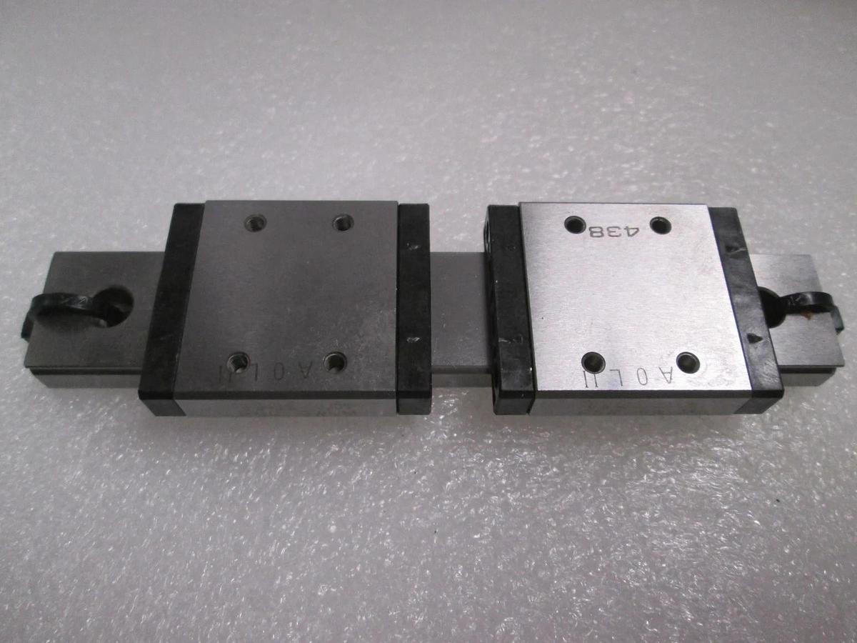 THK, RSR 9WMV (2), Linear Bearing Guide Block w/ Guide Rail, New