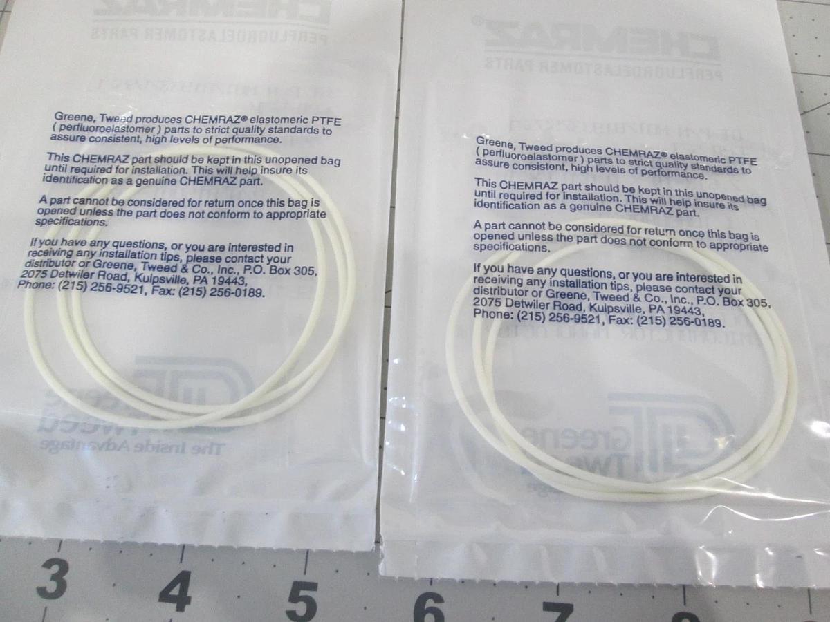 Chemraz, O-Ring, 7.613" ID, CPD 571, New, Lot of 2