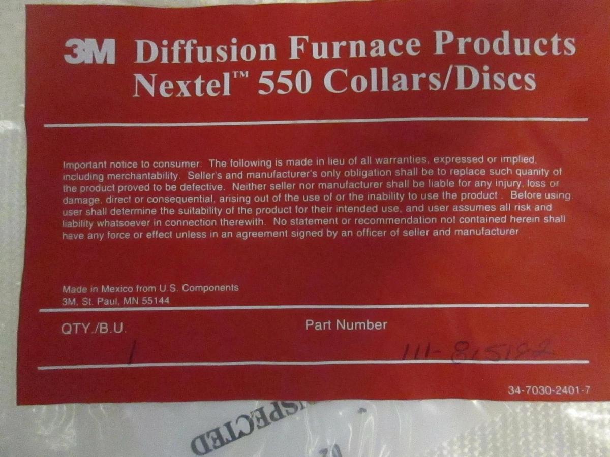 3M Diffusion Furnace Products, Nextel 550 Ceramic Collars/Discs, 111-815192