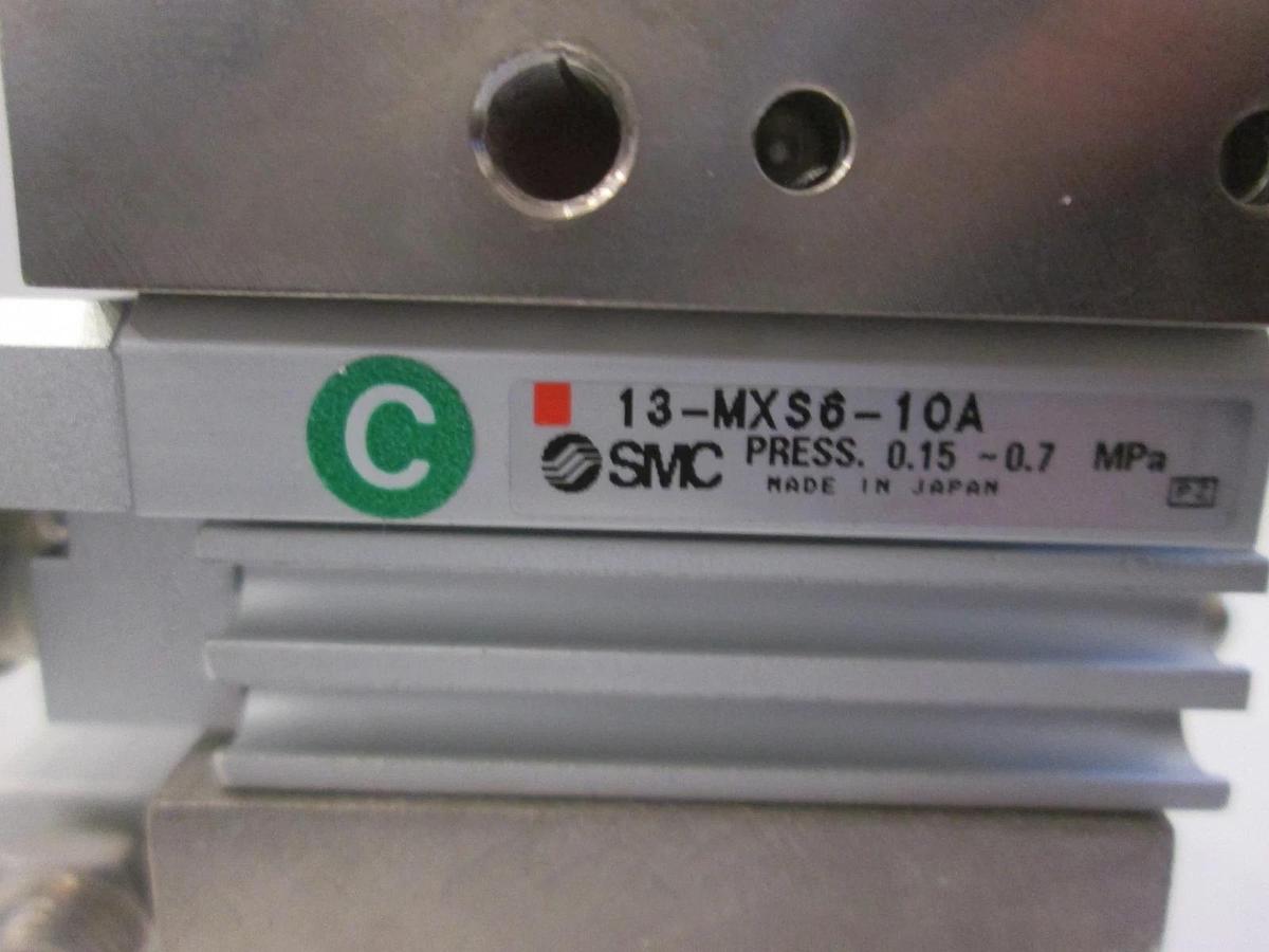 Used SMC, Linear Slide Assy, 13-MXS12-75A and 13-MXS6-10A, Used