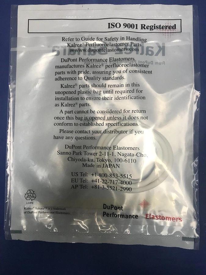 Kalrez Sahara O-Ring, AS-568A K# 447, Compound 8475UP, 9" x 0.275", New