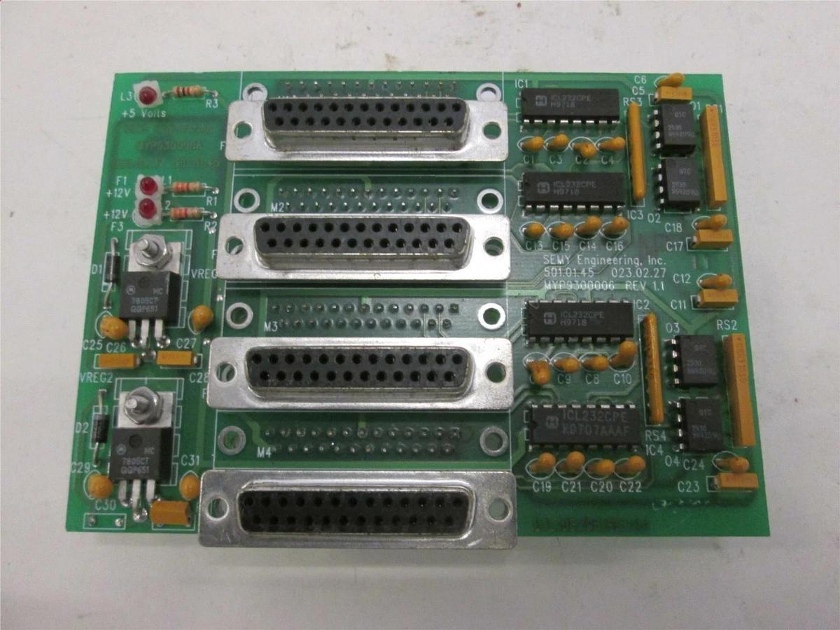 Used Semy Engineering, MYP9300006, Central Data Terminal Server PCB, Used