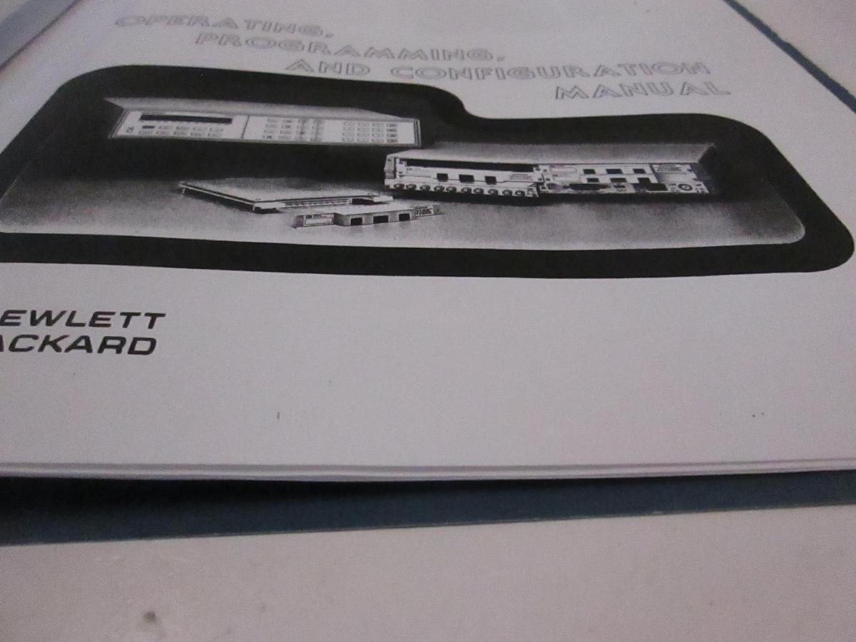 Used HP 3488A Switch/Control Unit Operating, Program and Config Manual, Used