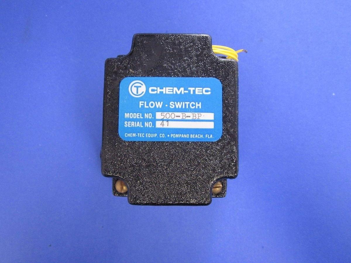Used Chem-Tec 500-B-W Bypass Adjustable Flow Monitor, BRASS, New
