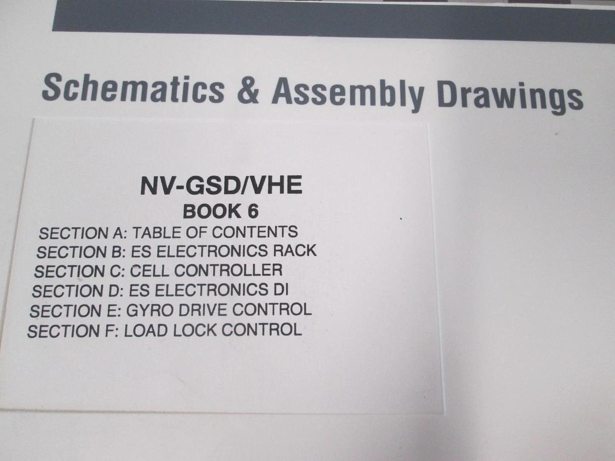 Used Eaton, NV-GSD/VHE, Book 6, Schematics and Assembly Drawings, Used