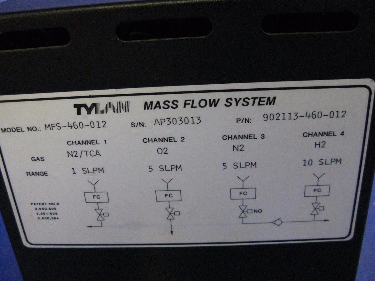 Used Tylan MFS-460-012 Mass Flow System, 4 Channels 902113-230-012, Used