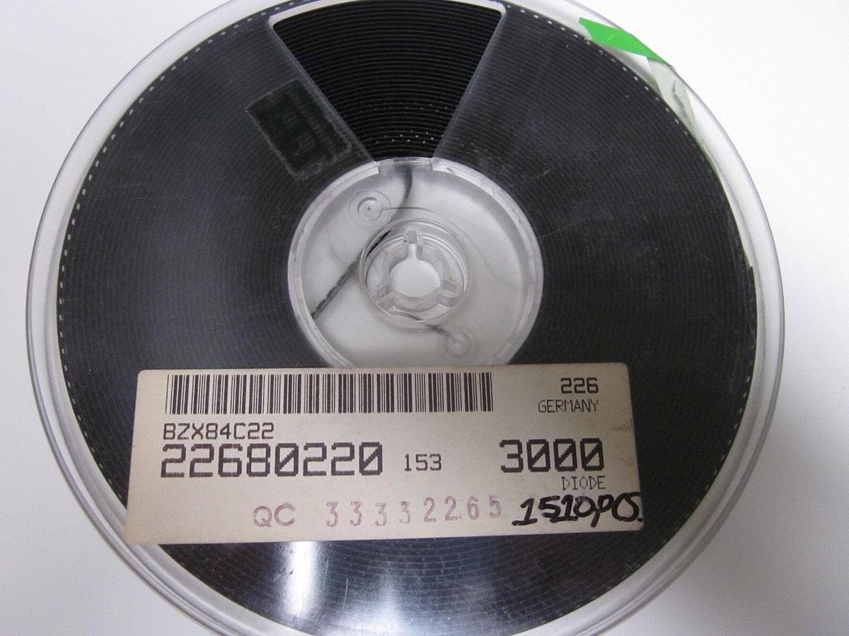 DIODE, BZX84C22, Surface Mount Zener, SOT-23, Reel of 3000