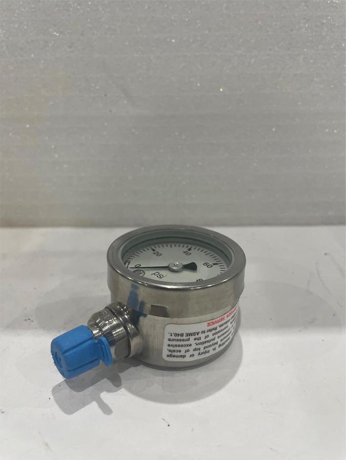 Used Ashcroft, Pressure Gauge, 0-100 PSI, Used