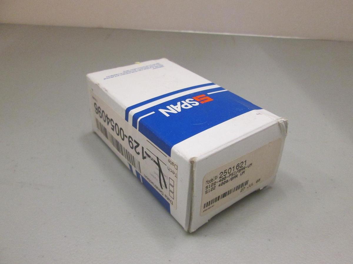 Used Span Instruments Cleanroom Gauge S122-400, 2", Male Face Seal, Stem Mount