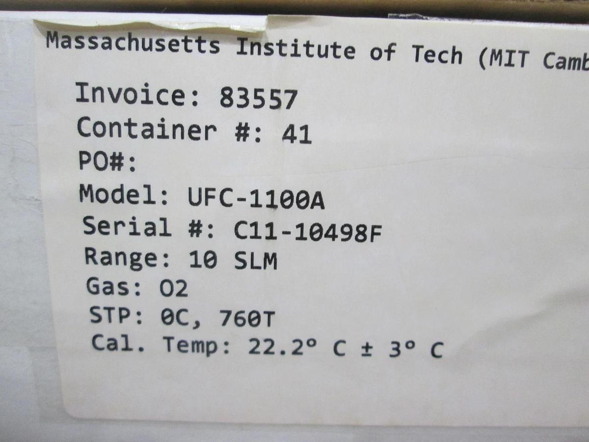UNIT, UFC-1100A, O2, 10 SLM, Mass Flow Controller, New