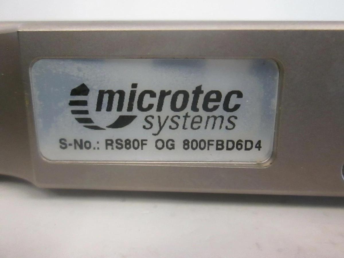 Used Microtec Systems, RS80F OG Microdrive RS Transducerized Screw Tightening, Used