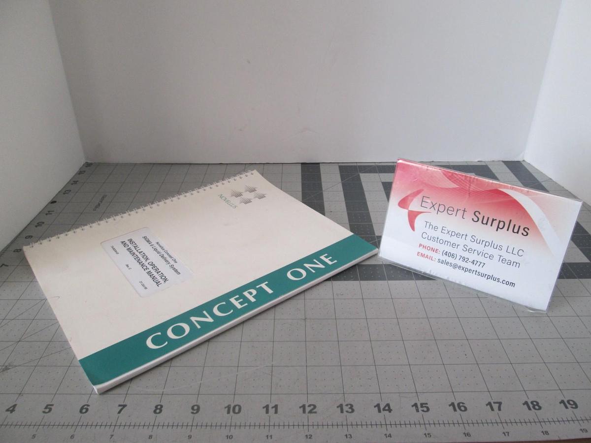 Used Novellus, Sigma 6 Liquid Delivery System, Install, Operation Manual, Used