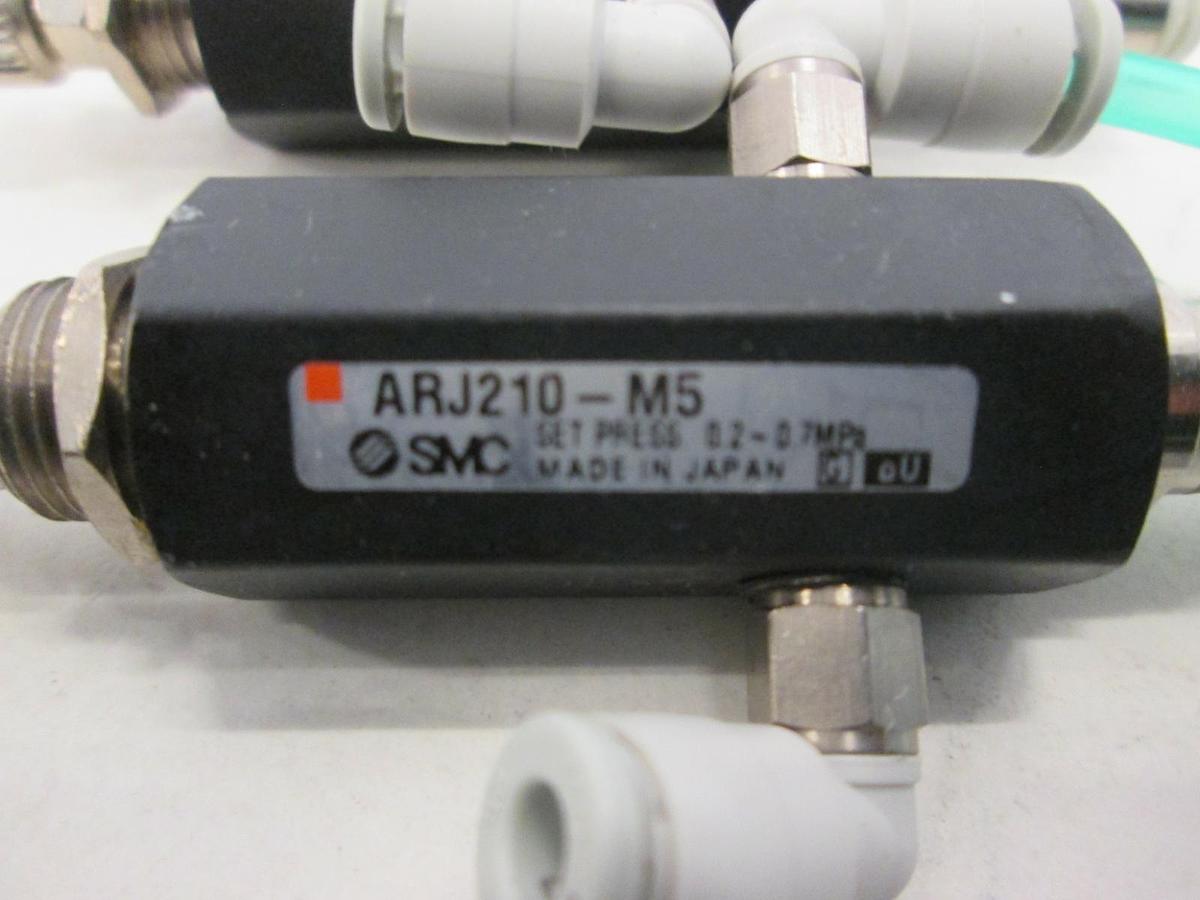 Used SMC, Mini Pressure Regulator, ARJ210-M5, Used, Lot of 2