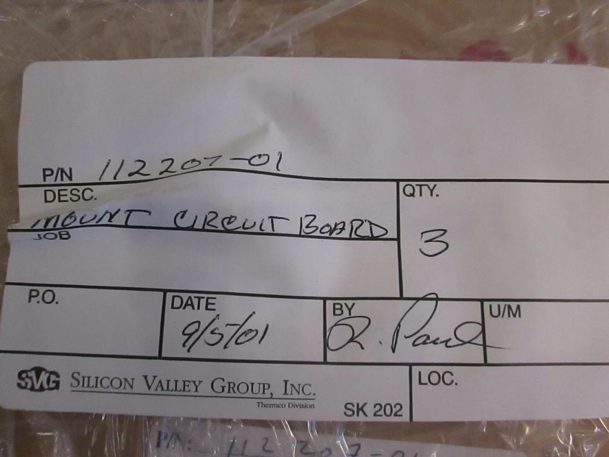 Used SVG Circuit Board Mount, 8 1/2" x 6", 112207-01, New Lot of 3