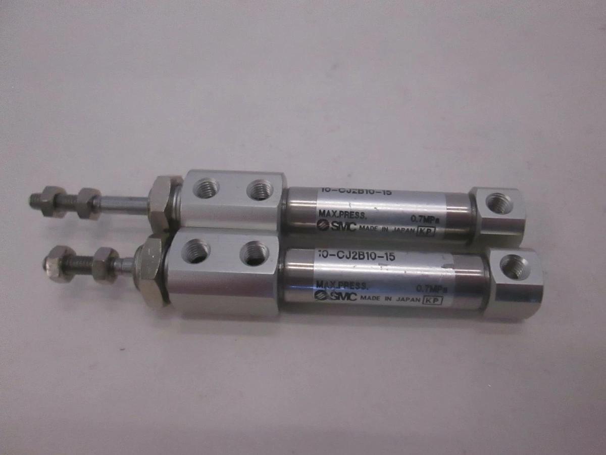 Used SMC, 10-CJ2B10-15, Single Act Cylinder, Used, Lot of 2