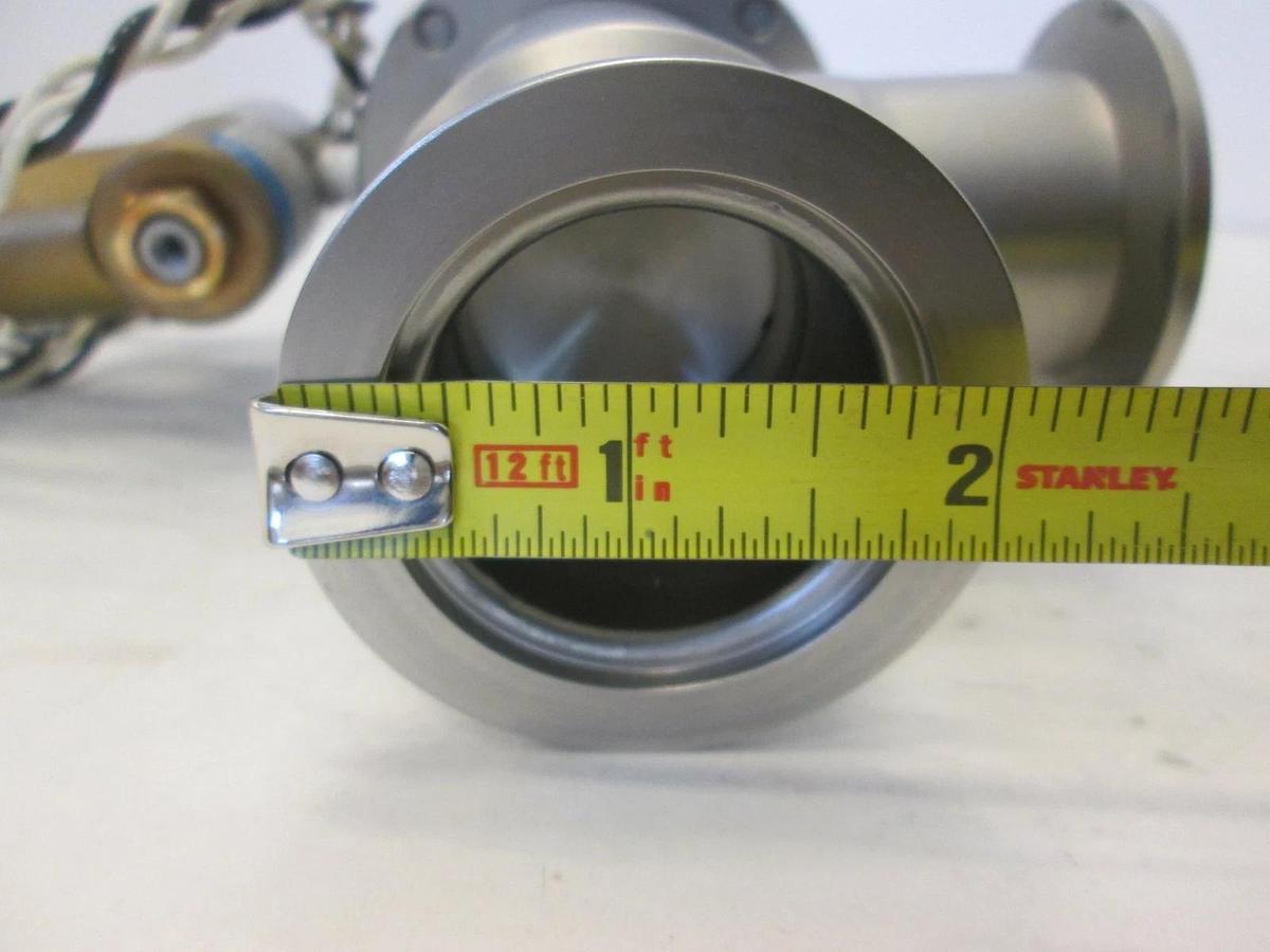 Used Nor-Cal, Model: 3870-01365, High Vacuum Angle Bellows Valve w/ Solenoid, Used