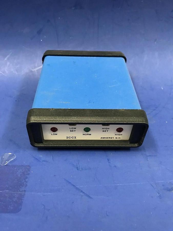 ICCI Bruce Furnace Flow Switch Annunciator w/Green Normal Indicator Light, Used