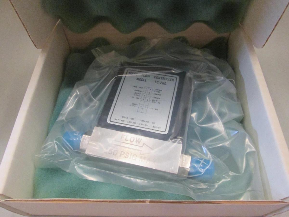Used Tylan FC-260, Mass Flow Controller MFC, SIH2CL2, 200 SCCM,refurb