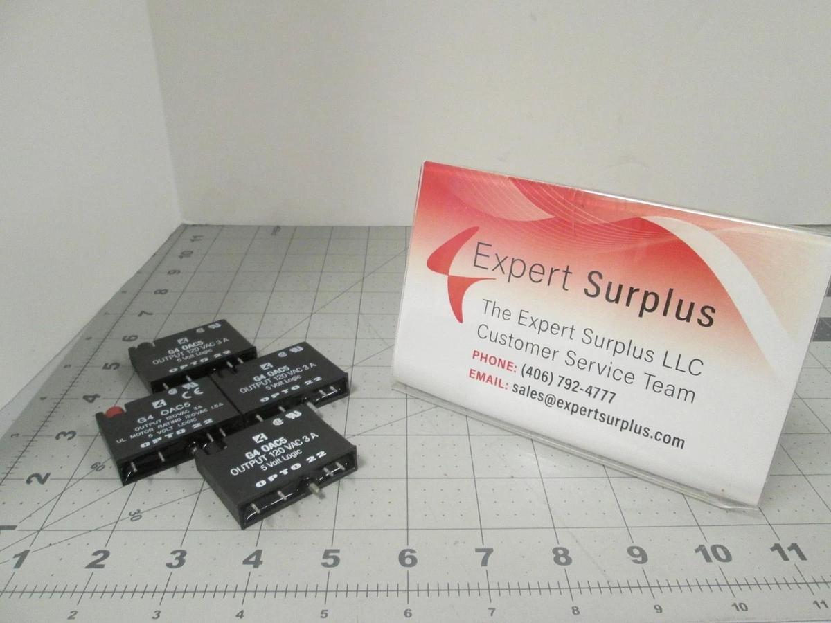 Used Opto 22, G4 OAC5, Digital Output Module, Used, Lot of 4