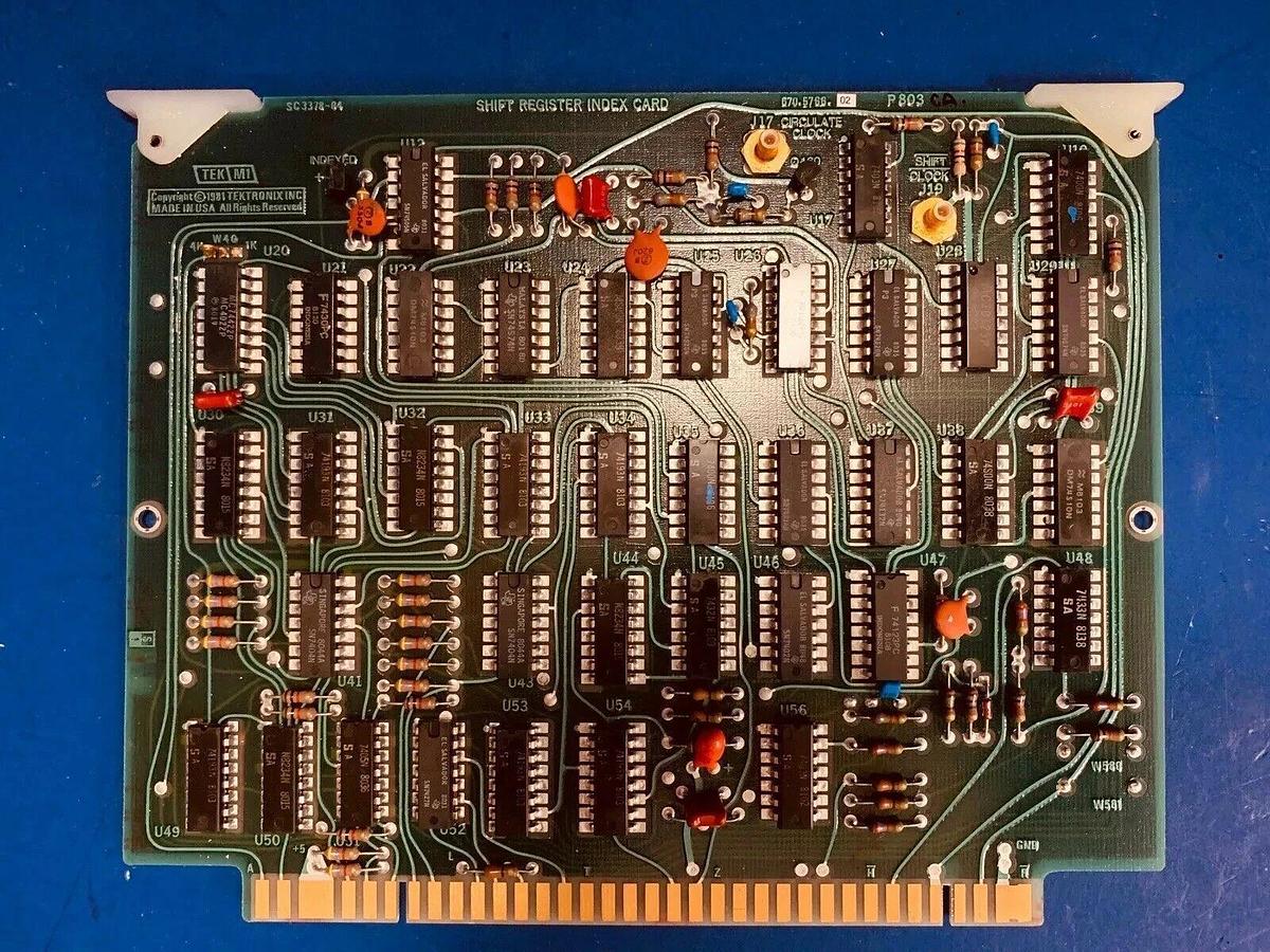 Used Tektronix 670-5766-02 Shift Register Index Card, PCB Assy, Used