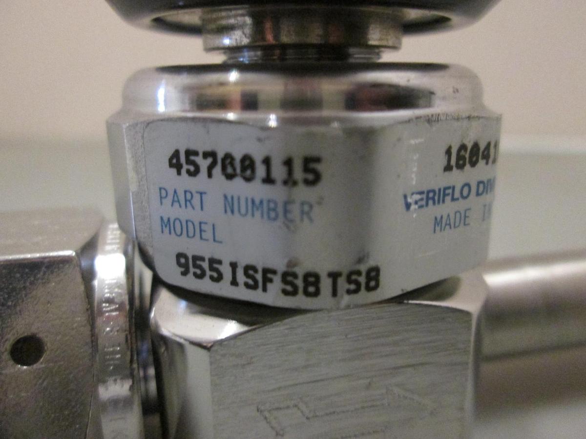 Used Veriflo 955ISFS8TS8 UHP Diaphragm Valve 1/2"FVCR x Tube, Used